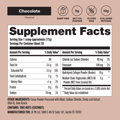 Grass-Fed Collagen Peptides & MCT Brain Boost