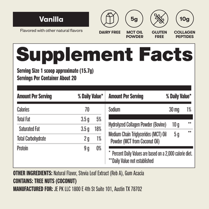 Grass-Fed Collagen Peptides & MCT Brain Boost
