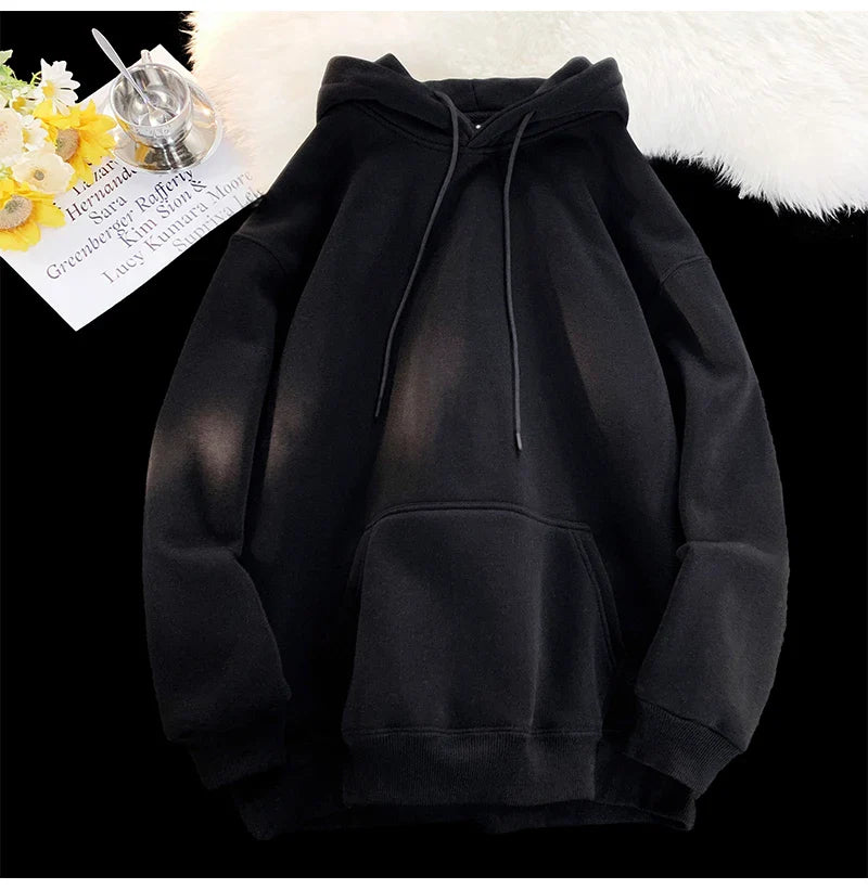 Men Fashion Casual Hooded Sweatshirt Streetwear