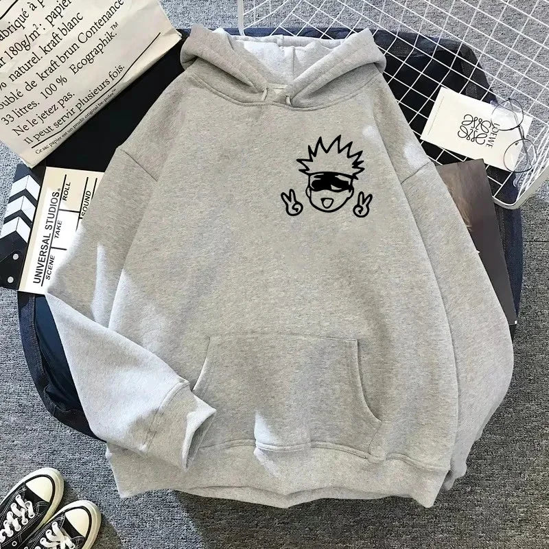 Gojo Satoru Hoodie Kawaii Anime Sweatshirt