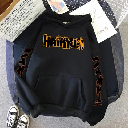 Japanese Haikyuu Anime Men’s Fleece Hoodie