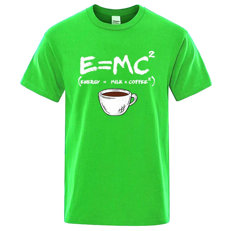 Casual Summer Coffee Print Men’s Tee