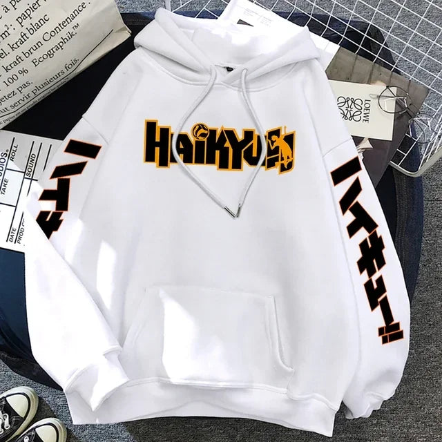 Japanese Haikyuu Anime Men’s Fleece Hoodie