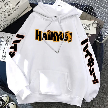 Japanese Haikyuu Anime Men’s Fleece Hoodie
