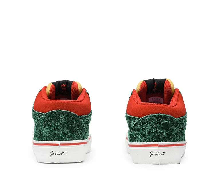 Joiints Green Mid-Top Skate Sneakers – Stylish Vulcanized Casual Shoes for Teens