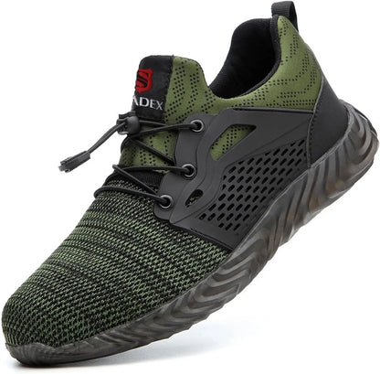 SUADEX Steel Toe Sneakers Lightweight Indestructible Work Shoes for Construction