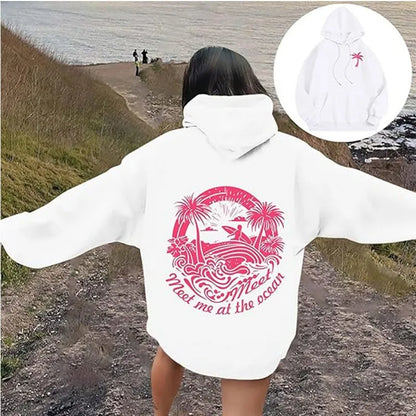 Chasing Sunsets Off-Shoulder Trendy Women’s Hoodie