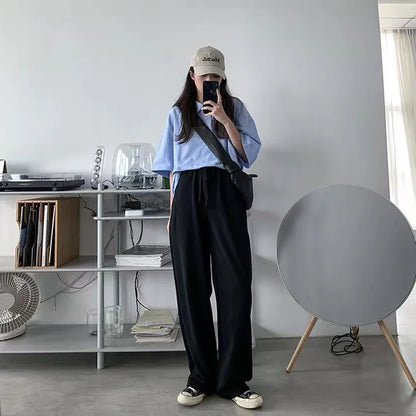 American New Detachable Design Sense Tooling Jeans Female Y2K Fashion Gothic Retro High Street Straight Small Vibe Waisted Pants