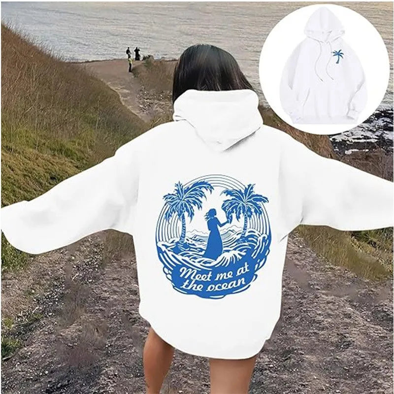 Chasing Sunsets Off-Shoulder Trendy Women’s Hoodie