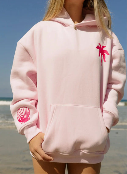 Comfortable Embroidered Long Sleeve Women’s Hoodie
