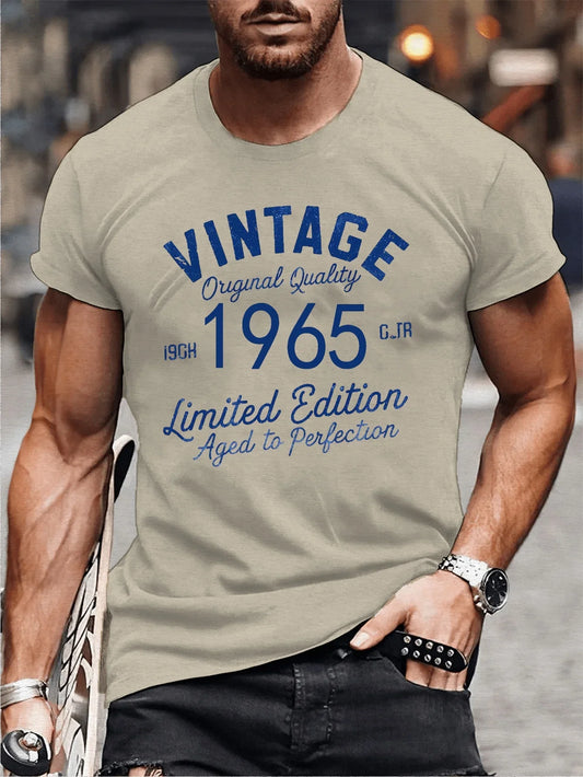 VINTAGE 1965 Letter Printed T-Shirts