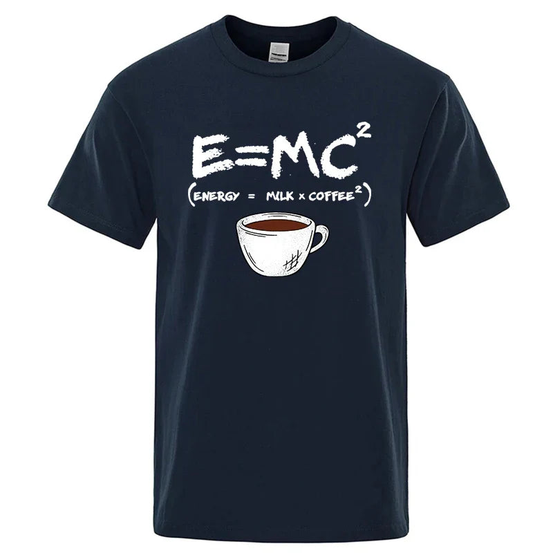 Casual Summer Coffee Print Men’s Tee