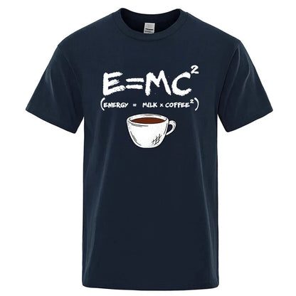 Casual Summer Coffee Print Men’s Tee