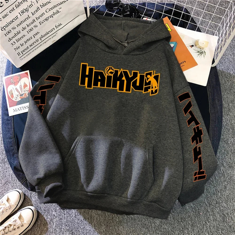 Japanese Haikyuu Anime Men’s Fleece Hoodie