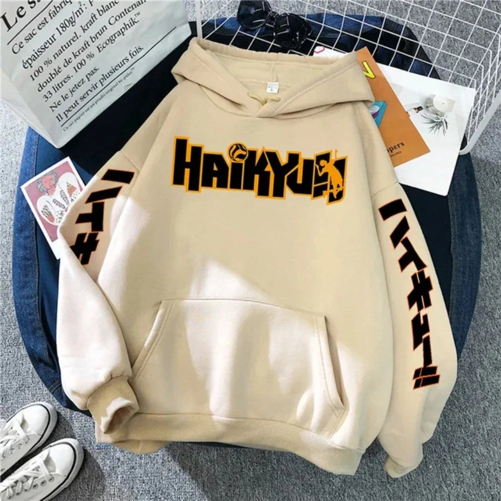 Japanese Haikyuu Anime Men’s Fleece Hoodie