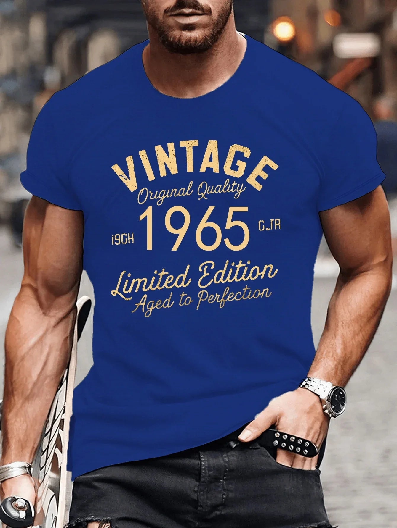 VINTAGE 1965 Letter Printed T-Shirts