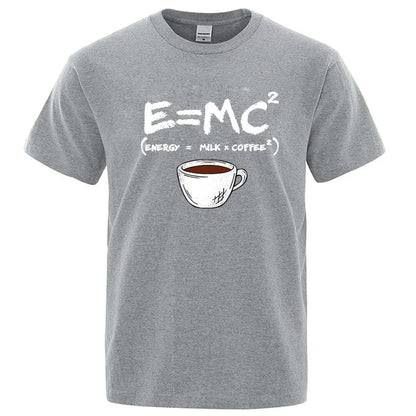 Casual Summer Coffee Print Men’s Tee