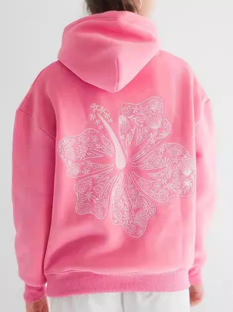 Comfortable Embroidered Long Sleeve Women’s Hoodie