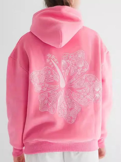 Comfortable Embroidered Long Sleeve Women’s Hoodie