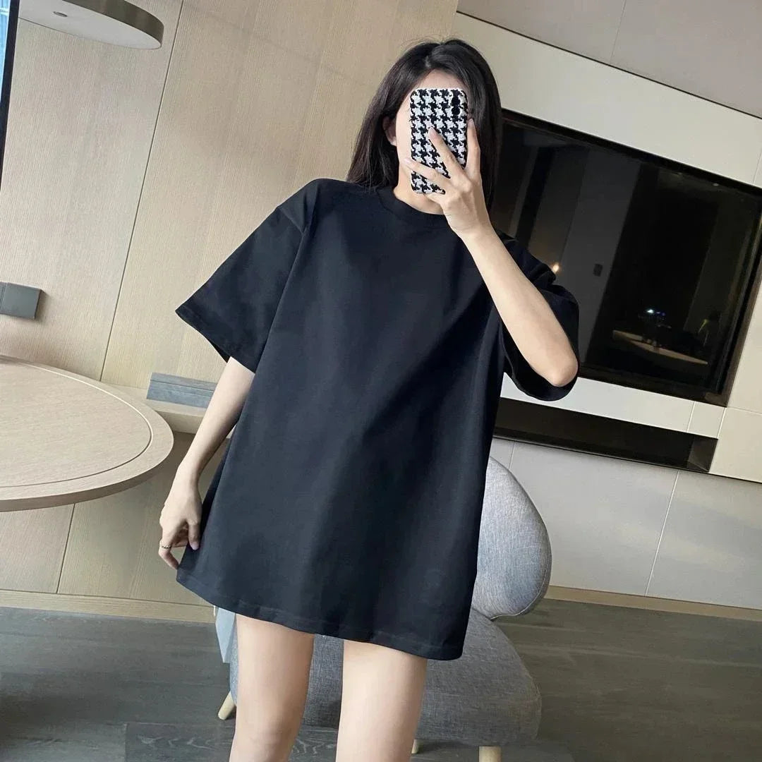 Cartoon Comic Loose Fit Cotton Women's T-shirt