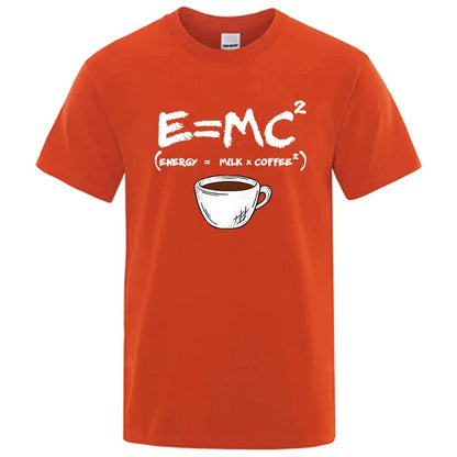 Casual Summer Coffee Print Men’s Tee