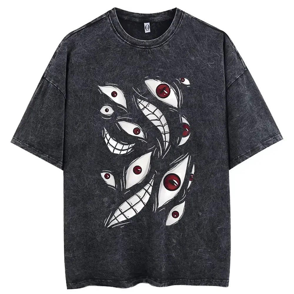 Vintage Washed Hip Hop Anime Tee