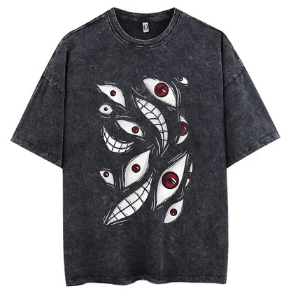 Vintage Washed Hip Hop Anime Tee