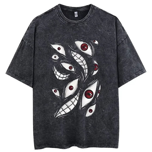 Vintage Washed Hip Hop Anime Tee