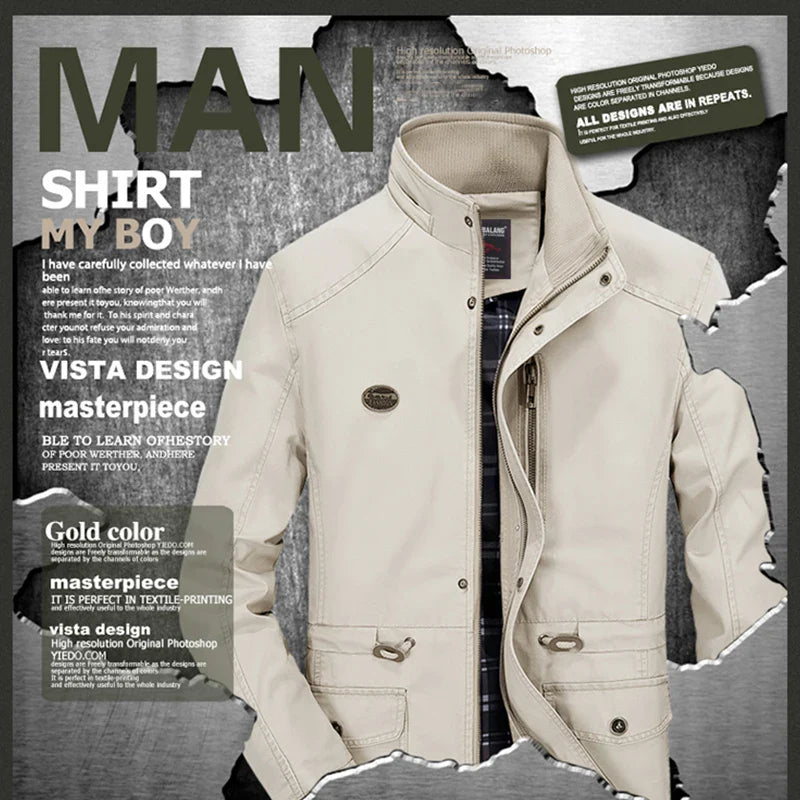 Casual Windproof Outdoor Multi-Pocket Jacket