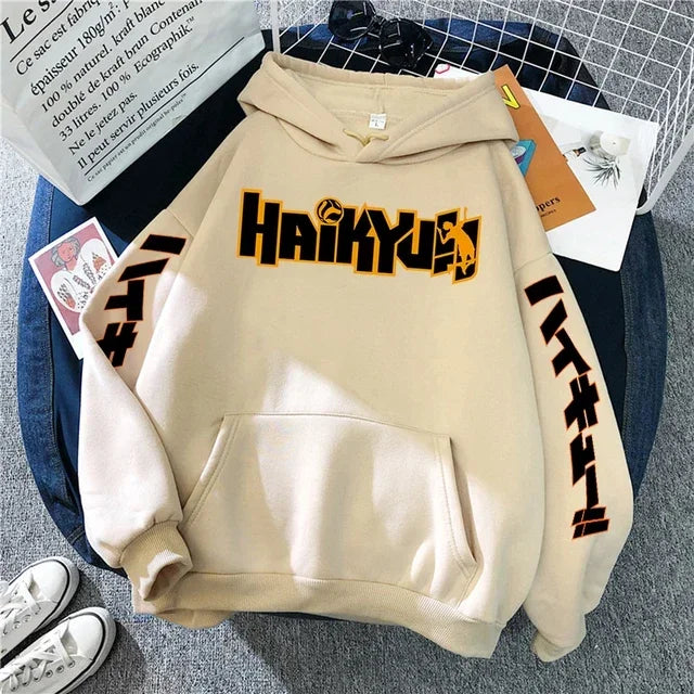 Japanese Haikyuu Anime Men’s Fleece Hoodie