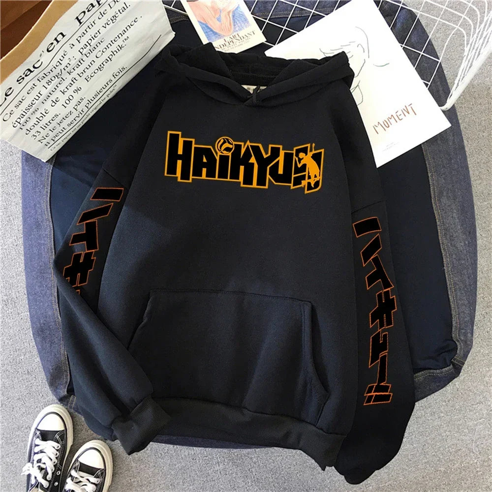Japanese Haikyuu Anime Men’s Fleece Hoodie