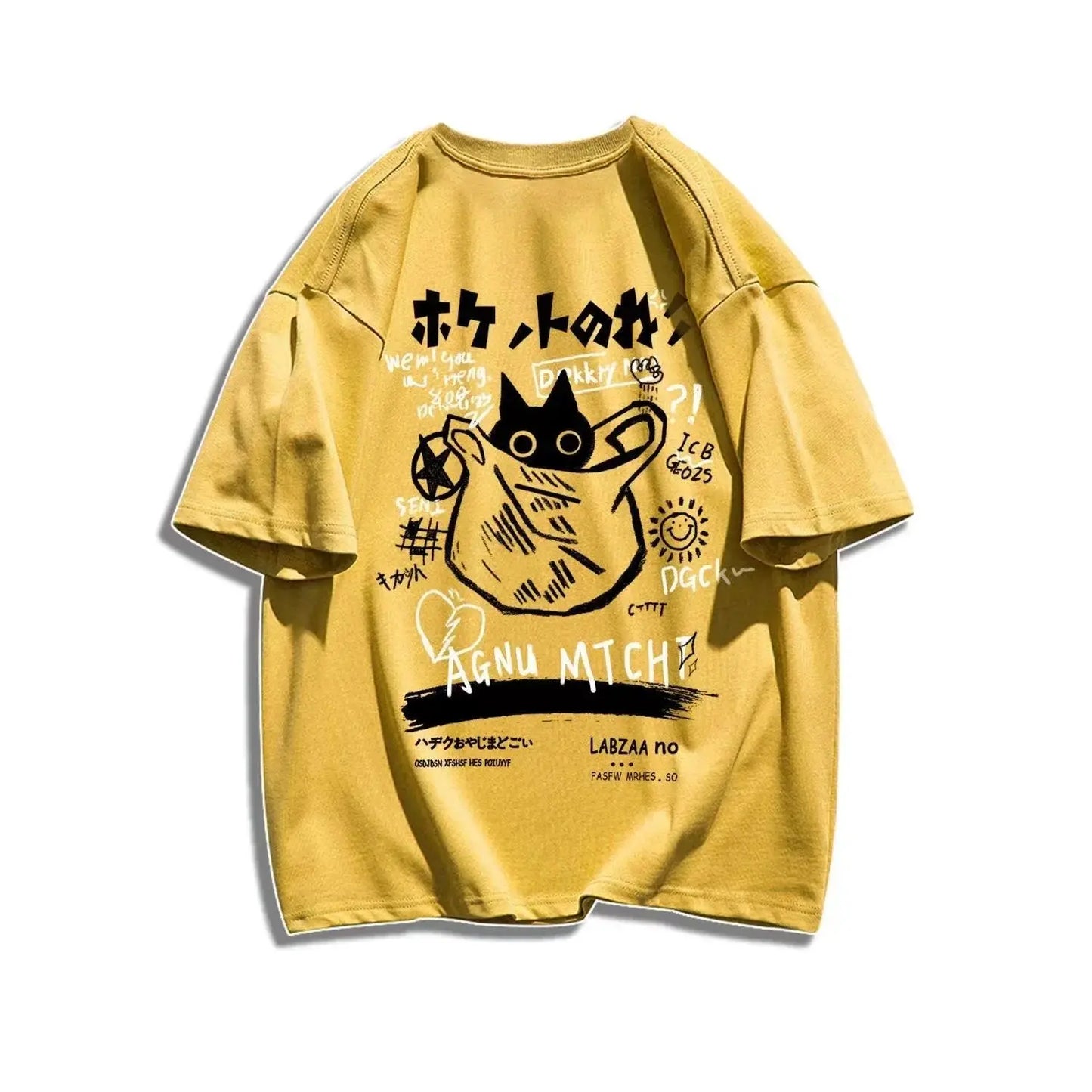 Cartoon Comic Loose Fit Cotton Women's T-shirt