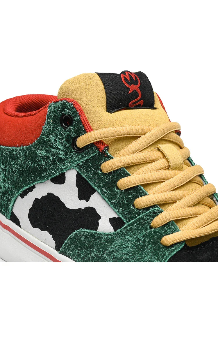 Joiints Green Mid-Top Skate Sneakers – Stylish Vulcanized Casual Shoes for Teens