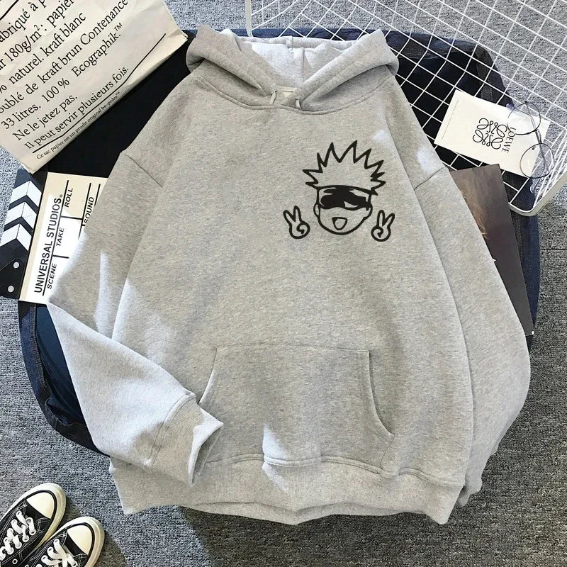 Gojo Satoru Hoodie Kawaii Anime Sweatshirt