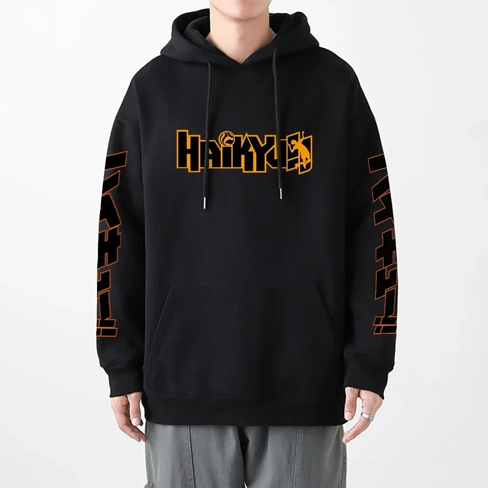 Japanese Haikyuu Anime Men’s Fleece Hoodie