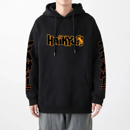 Japanese Haikyuu Anime Men’s Fleece Hoodie