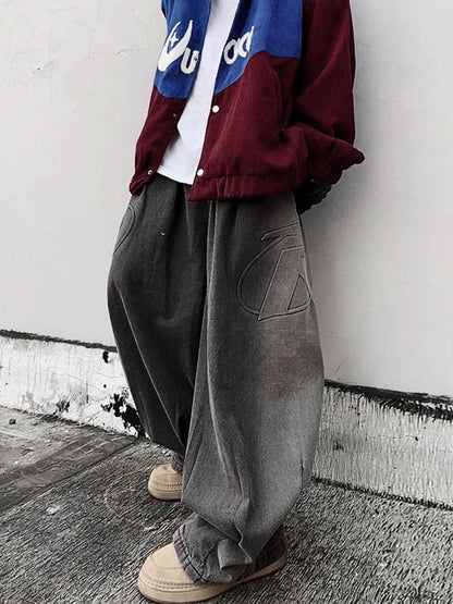 American Fashion Brand Vintage Mop Straight Jeans