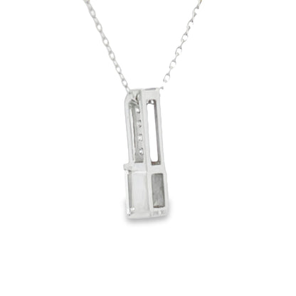 .06ct Zircon Diamond Fashion Pendants 10KT White Gold