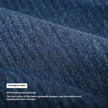 Casual Denim Tapered Jeans For Men