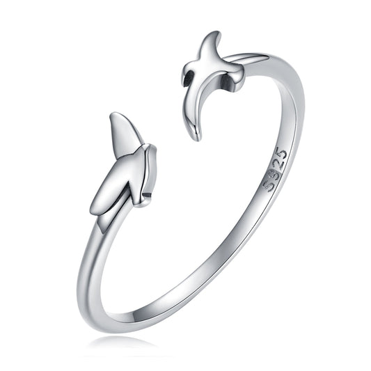 S925 Oxidized Silver 0.15cm Ring
