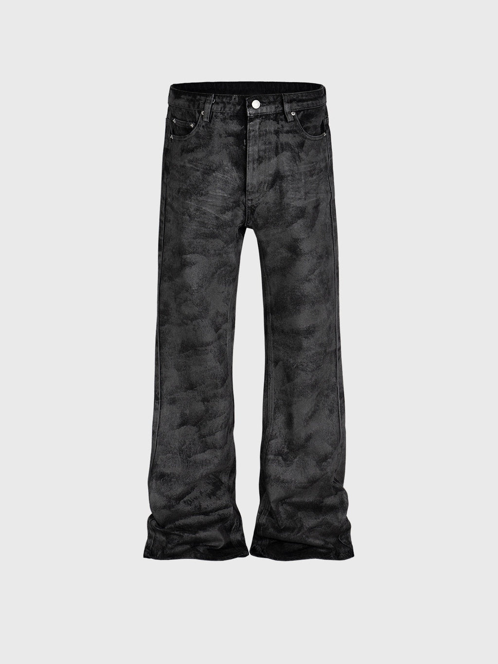 Men's Wide Leg Black Trousers Skinny Jeans