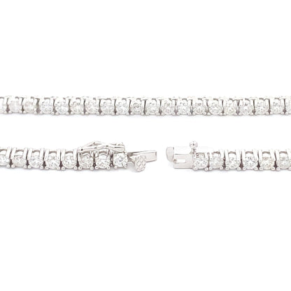 6.85ct Moissanite Tennis Necklace Sterling Silver