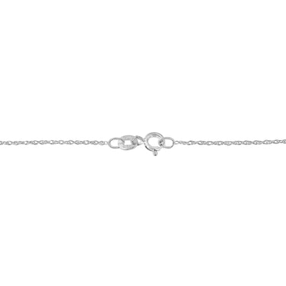 .925 Sterling Silver 1/3 Cttw Diamond Framed Open Cross 18" Pendant Necklace (J-K Color, I2-I3 Clarity)
