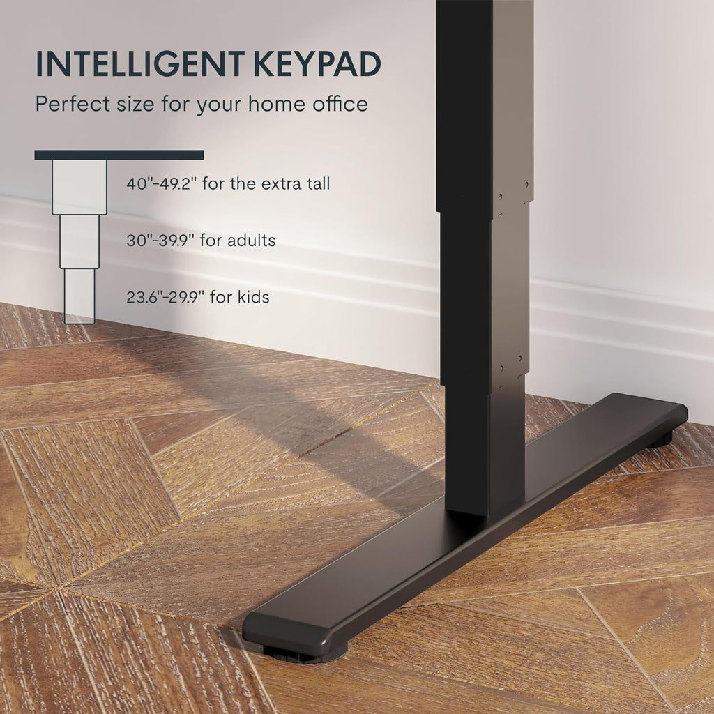 Height Adjustable Electric Standing Desk with Ergonomic Workspace