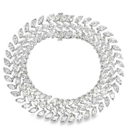 Lab Grown Diamond Tennis Bracelet 14KT White Gold