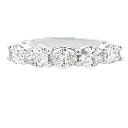 Lab Grown Diamond Wedding Band Ring 14KT White Gold