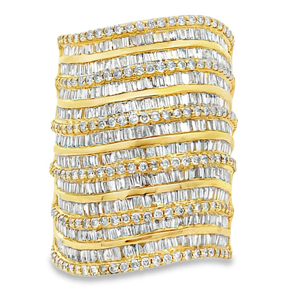 3.25ct Diamond Ring 14KT Yellow Gold