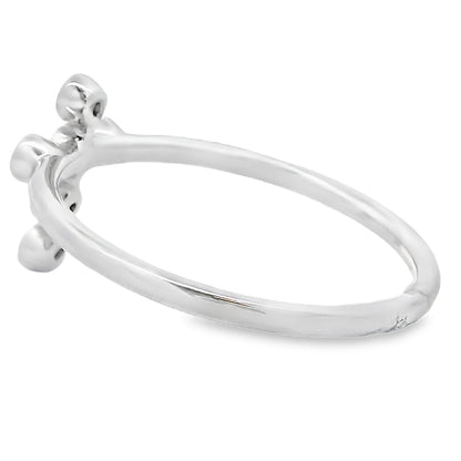 .12ct Ruby Cross Ring 14KT White Gold