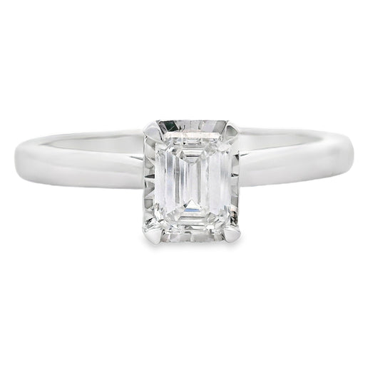 Natural .50ct Lab Grown Diamond  10KT White Gold