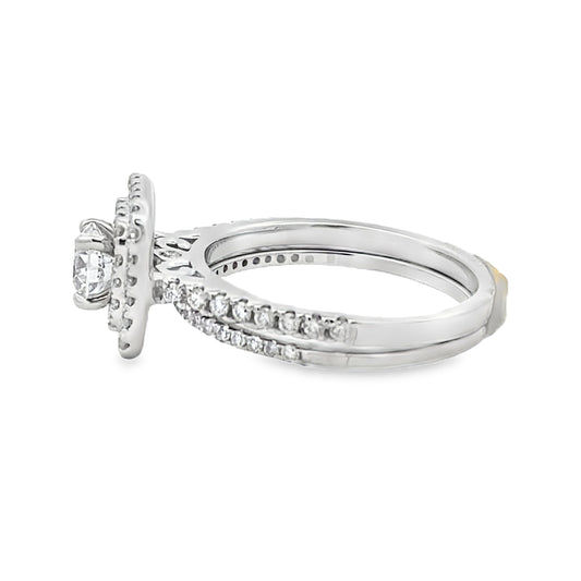 Lab Grown Diamond Fashion band rings 14KT White Gold